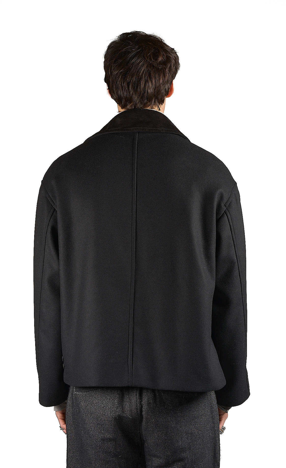 DANIELE BASTA LEATHER AND SILVER JACKET 